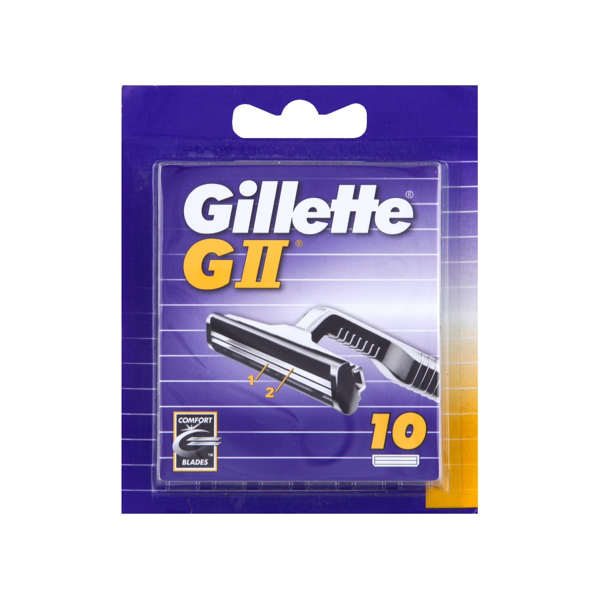 Gillette GII Systemklingen 10er Ersatzklingen, 10 Stück