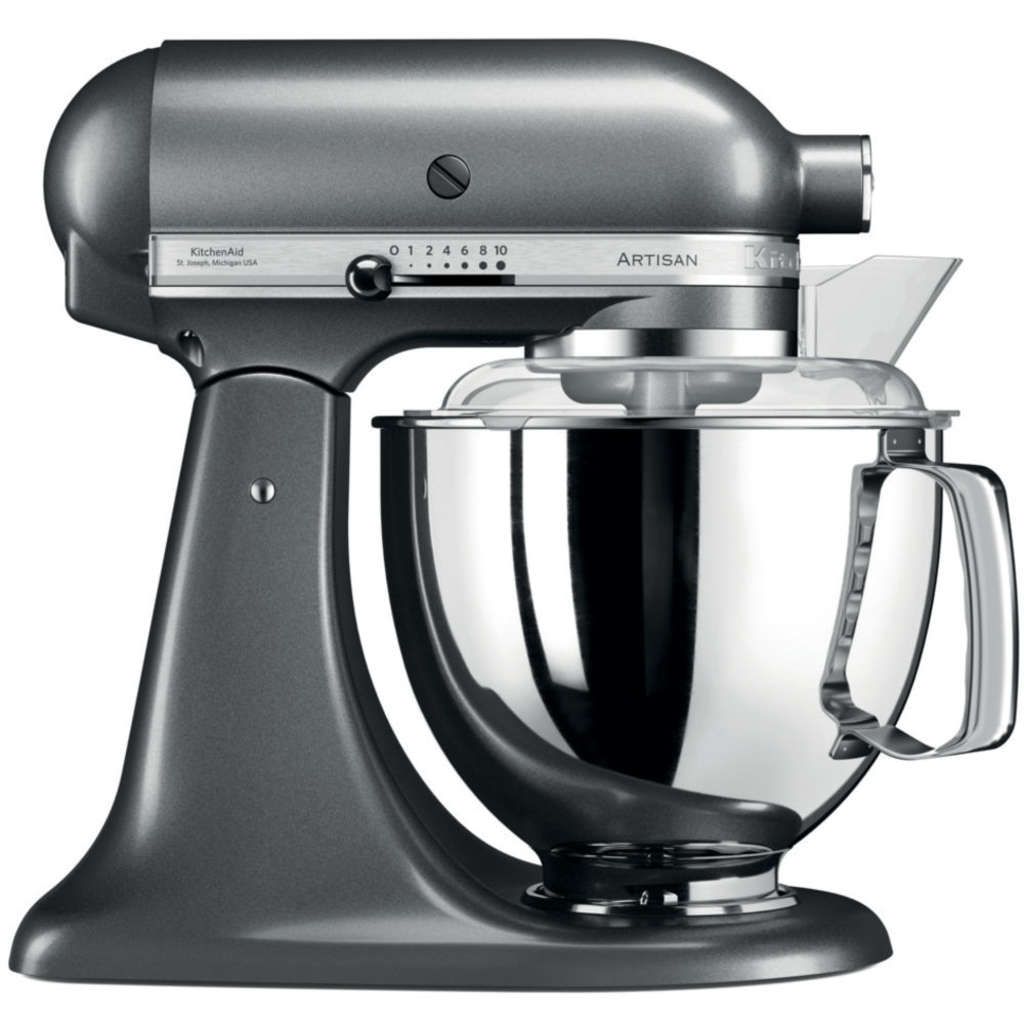 KitchenAid 5KSM175PSEMS, Medallion Silber Küchenmaschine Artisan, 4.8L