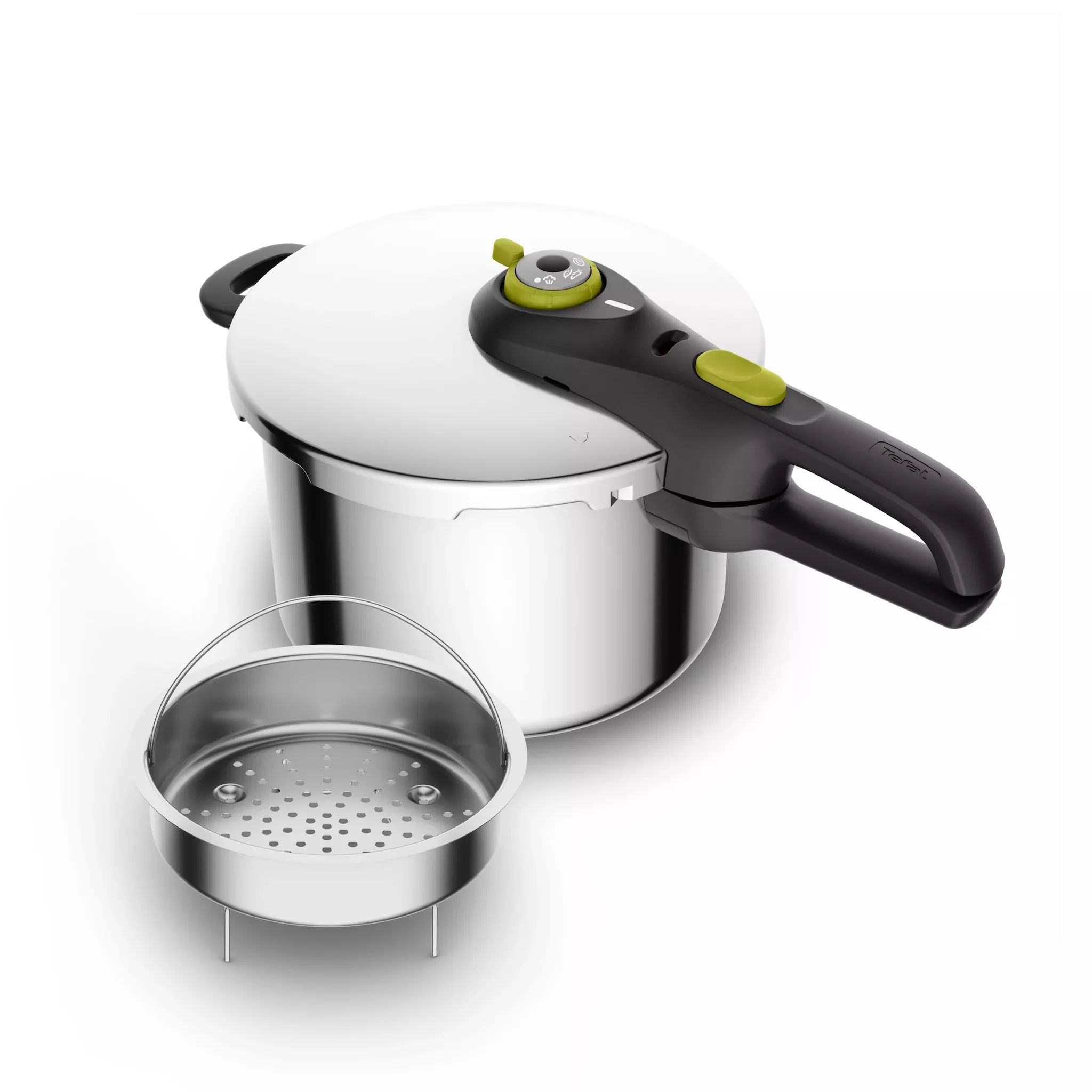 Tefal Secure 5 Neo Schnellkochtopf, Ø 22cm, 6L, Edelstahl, mit Korb